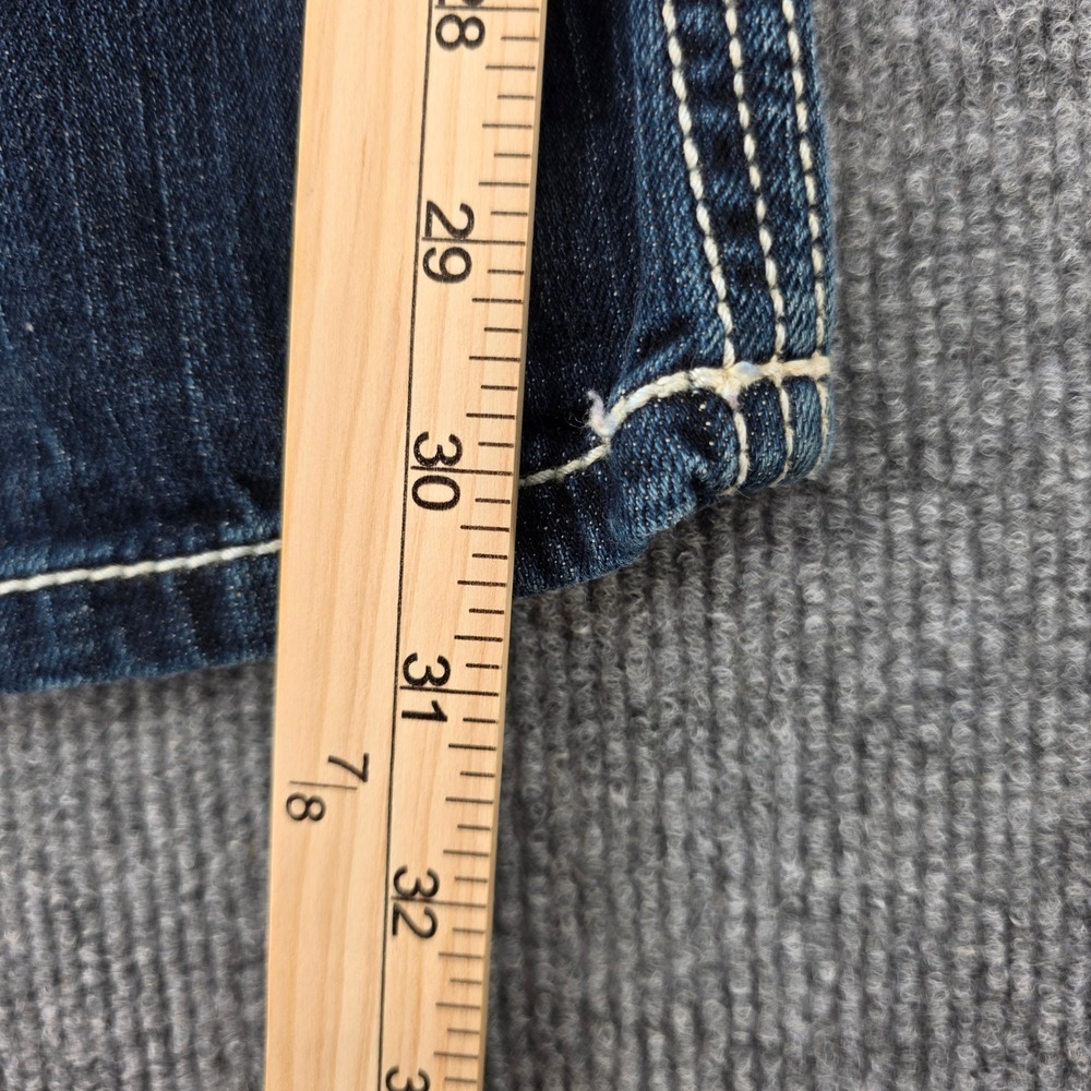 BKE Stella Bootcut Jeans Womens 25L Dark Wash Low Rise Contrast Stitch Denim - Picture 4 of 11